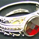 Bracelet Silver with Red center