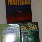 ISAAC ASIMOV Lot 3 Nightfall-HC Foundations Edge-PB....