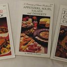 Lot 3 Cookbooks- Hamburger, Chicken, Appetizers, Soup++