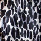 Black & White Leopard Print Lycra Spandex Fabric 10+ yd