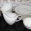 Elegant China Gold Rimmed Tea Set