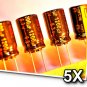 5 Pcs Panasonic FM 1200uF 6.3V  Super Low ESR Radial Electrolytic Capacitors