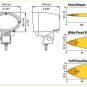 HID oval Work light 35W flood beam/spot beam