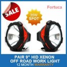 9" 55W HID XENON DRIVING SPOT BEAM OFF ROAD WORK LIGHT 4X4 ORANGE RING