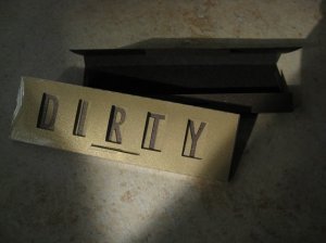 Quick Flick, Clean / Dirty Dishwasher Sign (gold)