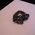 Hematite Tone Bead & Chain Bracelet