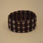 Rhinestone, Black  Silver Stretch Bracelet