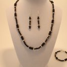Small Black With Silver Coordinate Set