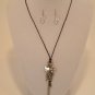 Small Charm Necklace with Matching Earrings