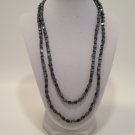 Long Hematite Tone Necklace