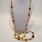 Long Multi Brown Necklace
