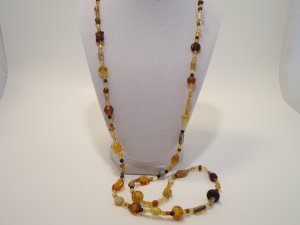 Long Multi Brown Necklace