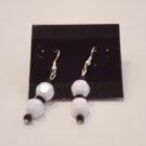 White & Black Earrings
