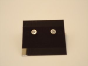 Small Clear/Silver Earrings