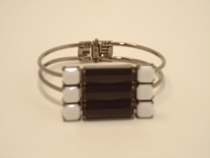 Black & White Cuff Bracelet