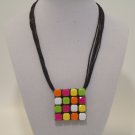 Square Multi Color Pendant