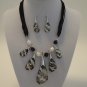 Black Speckle Glass Bead Set