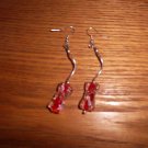 red earrings
