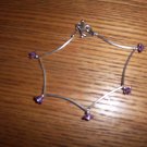 purple flower braclet