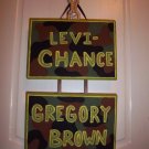 double name plaque