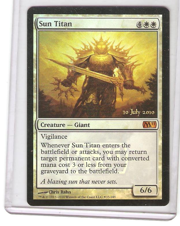 Magic the Gathering Sun Titan Promo Near Mint/Mint