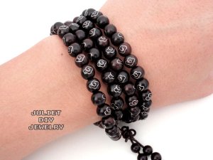 Sandal wood wrist malas, multi wrap sandal bead
