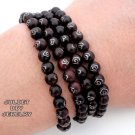 Sandal wood wrist malas, multi wrap sandal bead