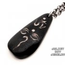 OM and wisdom eye bone pendant necklace
