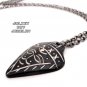Asian tribal style bone carved necklace