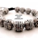 Antique silver Karma beads bracelet karma bracelet