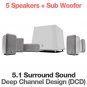 Rs 30000 Boston Acoustics MCS100 5.1 Speaker Package with 8" 100 Watts Subwoofer