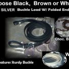 White or Blk. Lead for miniature, mini Pony Show Halter