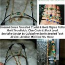 Emerald Green miniature, Mini, pony cable Show Halter