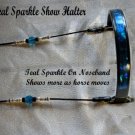 Teal Sparkle Miniature Arabian Show Halter, Xs-XL mini