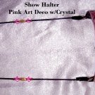 Pink ArtDeco Show Halter, Mini, miniature horse, pony,