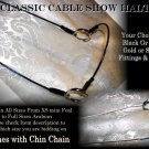 Classic Cable Arabian Show Halter & Lead. Custom fitted