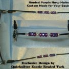 Purple/sil Arabian Show Halter mini miniature horse sz