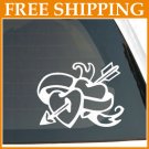 5" HEART LOVE WEDDING Vinyl Sticker Car Window Decal