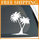 5" PALM COCONUT TREE BEACH Vinyl Sticker Car Wall Decal