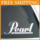 6" PEARL LOGO BASS DRUM Vinyl Sticker Car Laptop Decal