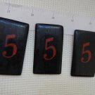 VINTAGE Argentina Casino Chip Strike MADE OF WOOD SET OF 3