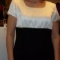 Scott Mcclintoch cream and black dress