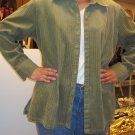 Craft & Barrow green cord button shirt