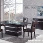 G072DT-G072DC Wenge 5pc Dinette Set with Brown Chairs by Global USA