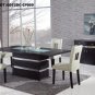 G072DT-G072DC Wenge 5pc Dinette Set with Beige Chairs by Global USA