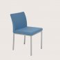 Modern Aria Chome or Black  Powder Chair in Wool Fabric By BNT
