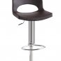 2033 Swivel Barstool in Brown Leather Textil
