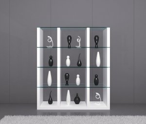 Cloud Wall Unit in White Gloss Finish