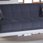 Duru 3pc Convertible Sofa Set in Cozy Gray