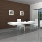 Cloud Dining Table in White High Gloss Finish